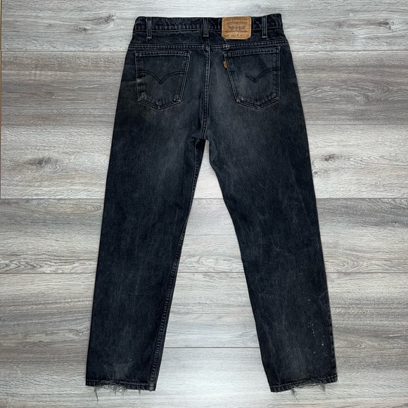 Vintage 505 Levi’s Regular Fit Straight Leg 34/30 Black Wash - Picture 3 of 12